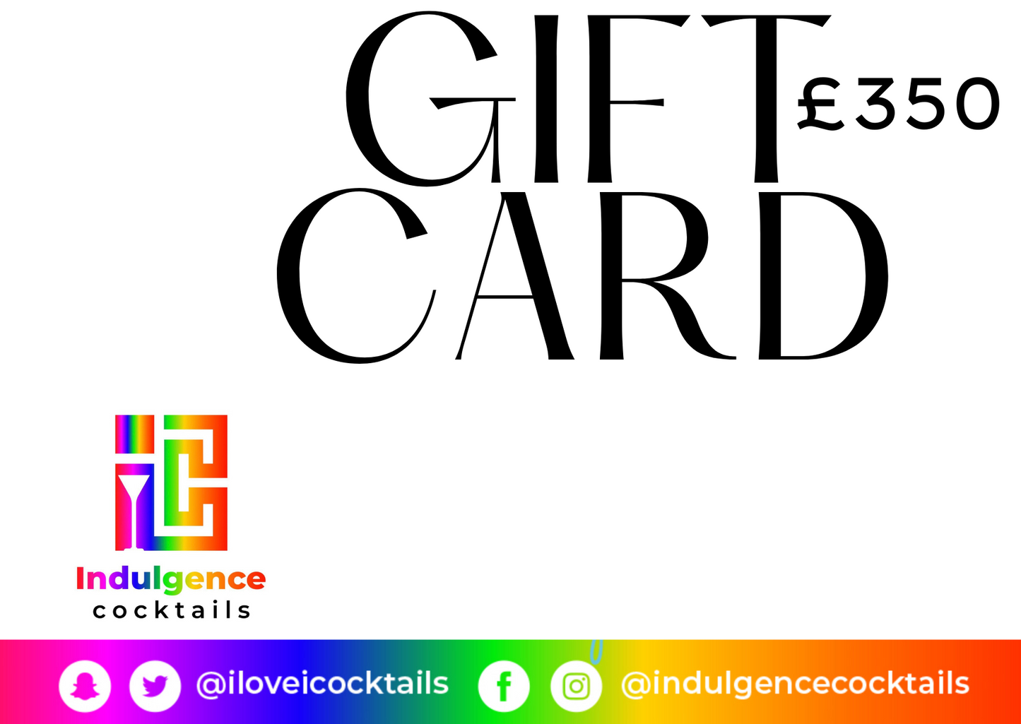 Indulgence Cocktails - Gift Card